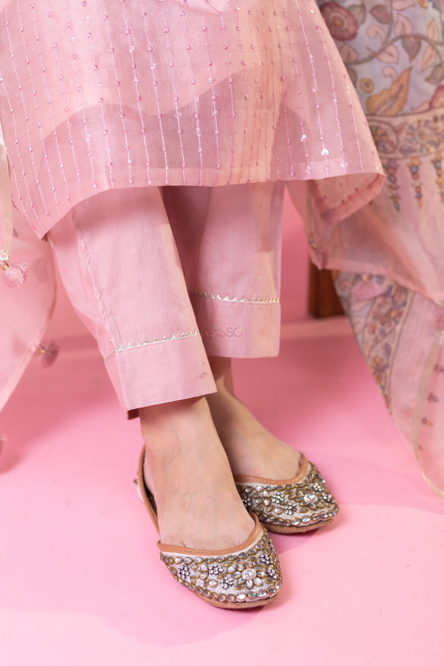 Gulab Pastel Pink Suit Set
