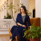 Navy Embroidered Grace Suit Set