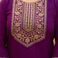 Royal Wine Embroidered Grace Suit Set