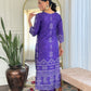 Gulzaar – Royal Purple Bandhej Kurta Set